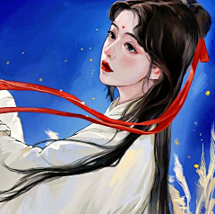 雨探花采集到古风女头像