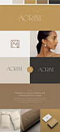 其中包括图片：Modern Luxury Jewelry Branding Identity Design Moodboard