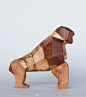 #设计秀##设计第二自然##材质##木雕艺术# 

几何形动物木雕，Mat Rando。 ​​​​