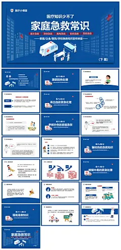 家庭安全教育急救知识医疗培训PPT