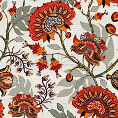 纺织品,螺旋花纹呢,多色的,华丽的,詹姆士一世,壁纸,植物群,自然美,覆盖,复古
