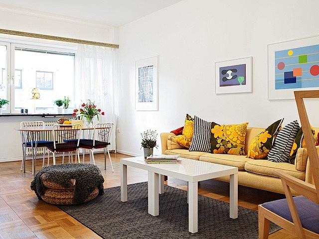 小户型单身公寓客厅装修效果图公寓欧式风格...