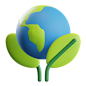 Save Earth 3D Illustration