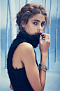 runwayandbeauty:

Taylor Marie Hill - Winter Wonderland, Knitz Holiday Lookbook.
