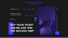 另类音乐节摇滚演唱会宣传广告海报PSD模板 Music festival post template