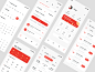 UI APP 手机界面 平面 排版 样式 dribbble