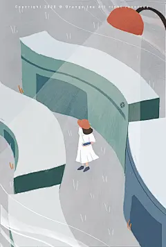 插画21day | 万物生长系列-上网课
#橘子tea插画#