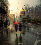 俄罗斯摄影师Eduard Gordeev把本是司空见惯的雨天场景拍的像油画一般唯美。 ​​​​