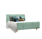 Sophia Bed | Essential Home |  Mid Century Furniture : <p>Sophia is a mid-century styled panel bed, with bonded velvet on the headboard and footboard, perfect for any bedroom.