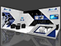 Exhibition stall 3d model 9x6 mtr 2 sides open Maxim Tubes Stand | 3D Model