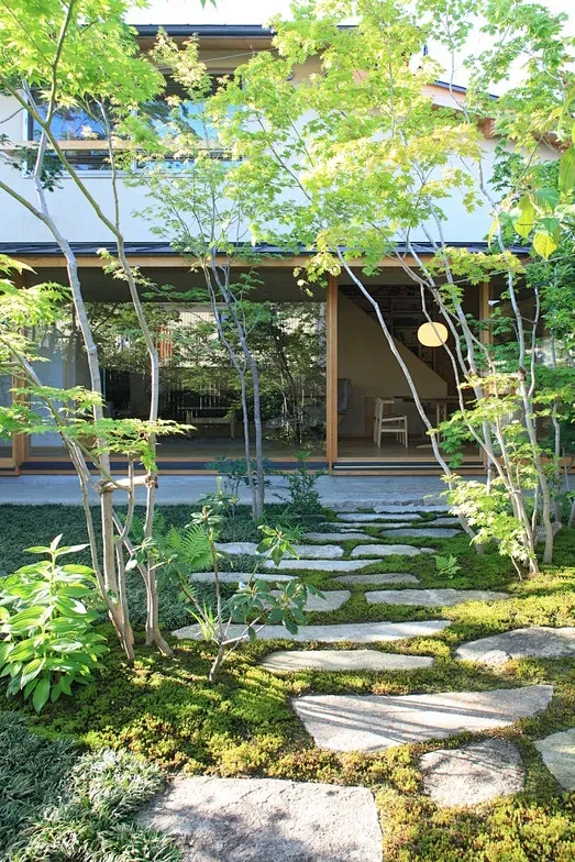 日式杂木林居家庭院，打动心灵的自然美韵 – mooool木藕设计网-花瓣网