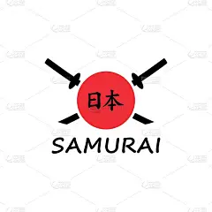 交叉的剑的颜色插图，红色的圆圈，象形文字，在白色的背景上。