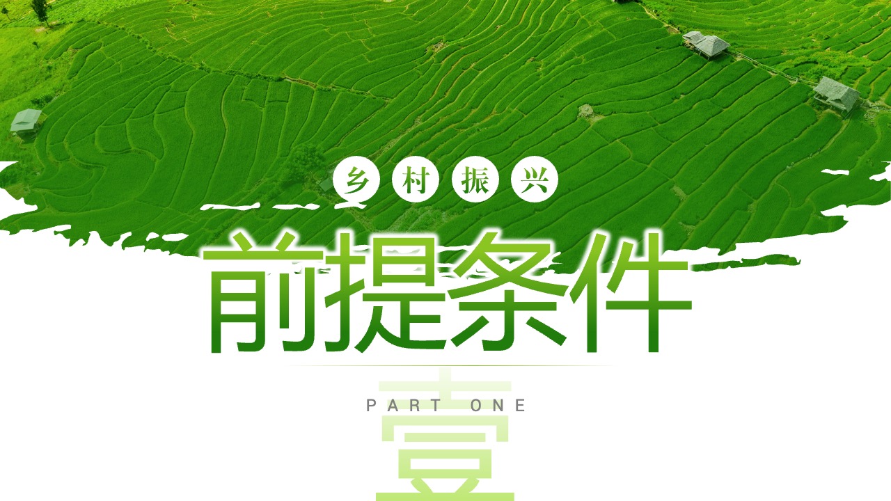 乡村振兴前提条件PPT模板 免费下载- PPT百科