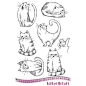 Katzelkraft - A5 Unmounted Rubber Stamp Sheet - Les Chats Russes (Russian Cats) (5.5" x 8.5")