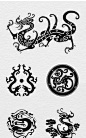 中式古典古风龙纹图案AI矢量中国汉朝传统纹样古代PNG设计素材-淘宝网