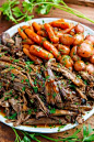 Slow Cooker Balsamic Glazed Roast Beef. A delicious pot roast. ♥ Closet Cooking