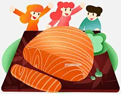 春天美味三文鱼插画图片大小3189x2480px 图片尺寸3.42 MB 来自PNG搜索网 pngss.com 免费免扣png素材下载！吃货#春季#春天#春意#聚餐#聚会#卡通手绘#美食#美味#免扣png#男孩女孩#野餐#