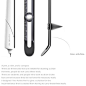Two Points – Pen, Ruler And Compass Combination Stationery by Jeonghwan Bae