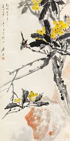 写意国画  - 源文件下载【酷图网】水墨国画,水墨画,写意国画,国画花鸟,国画鸟,写意石头,写意花鸟,写意中国画,写意花鸟画,手绘国画