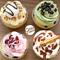 【Little Pieces】香草口味 杯子蛋糕组合 CupCake set/缤纷4只装-淘宝网