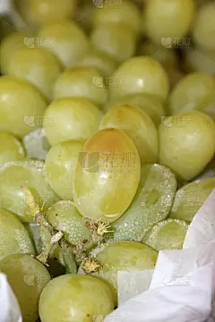 绿葡萄的背景。