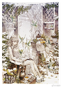 琳青云采集到插画日系