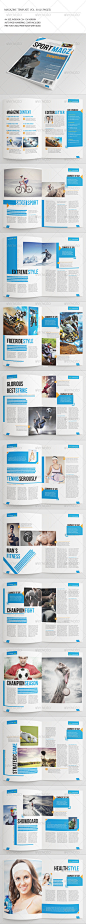 25 Pages Sport Magazine Vol30 - Magazines Print Templates