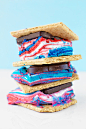 Tie Dye Fourth of July S'mores | studiodiy.com