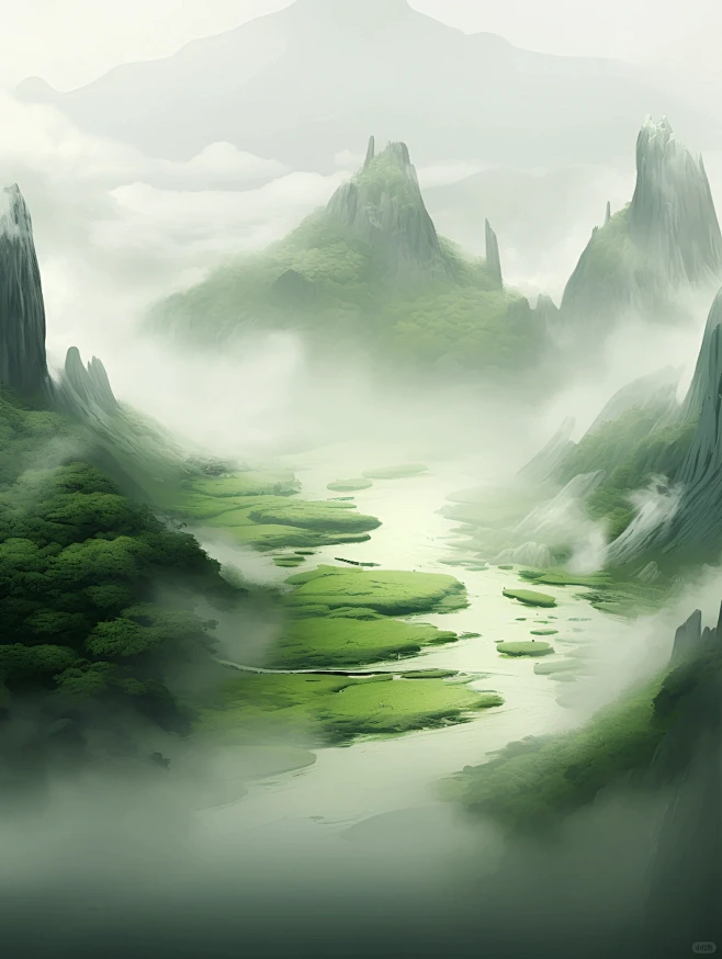 审美提升 | 仙山隔云海