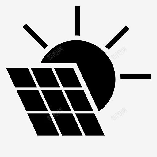 太阳能板可持续能源可持续发展图标 标志 UI图标 设计图片 免费下载 页面网页 平面电商 创意素材-花瓣网