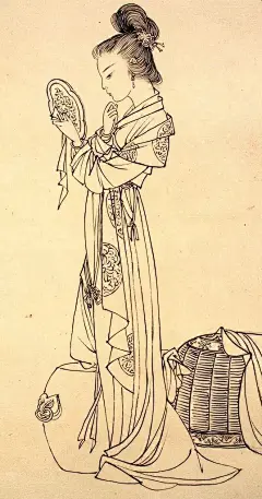 【白描人物，漂亮！】中国白描人物画是从单纯的线条勾勒作为造型手段，借线的粗细、长短、曲直方圆、轻重缓急、虚实疏密、顿挫刚柔、浓淡干湿在造型上生动运用和有机结合，表现形体的质量感、体积感、动态感和空间感，区别于西方以色彩、明暗来表现物体的方法。这种方法称之“白描”。无论是工笔人物画...展开全文c