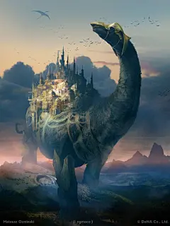 CG游戏原画科幻魔幻场景概念设定图集丨宇宙外星飞船/动画漫画电影CG概念手绘创作