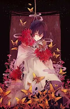 #文豪野犬#P站画师とりば的文豪野犬系列图，欣赏略微诡异的神秘感id=6192606