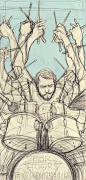 Clever, cool and crazy. One of my best friends James plays the drums - he's love this!: 