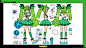 宝可梦 x 初音未来 插图第2弹 草属性：初音未来 ＆ 轰擂金刚猩（画师：水谷恵）
