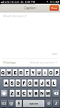 Bondsy iPhone compose screens screenshot
