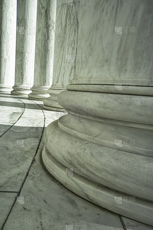 建筑外部,柱子,爱奥尼亚式,新古典派,廊柱,垂直画幅,无人,石材,部分,光