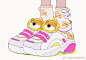 绘画超话 #绘画参考#ペパーミント 运动鞋绘制 twi@pepparmint310 ​​​​