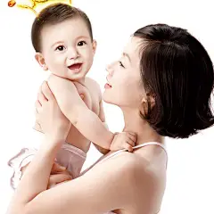 藻油DHA胶囊展架#妈妈抱着孩子#母婴用品#宝宝#惠氏#