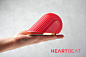 HEARTBEAT : HeartBeat is a disruptive, new portable audio device that allows you to experience a unique interactive relationship. Connect one speaker to your smart device via Bluetooth and as easy as touching bases, you can morph your speakers into heart 