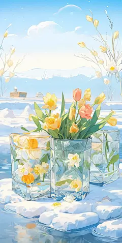 壁纸冰冰蓝蓝的夏日手机壁纸丨多图️ - 小红书