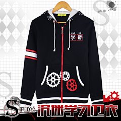 我爱学习表情包卫衣 动漫搞笑学霸沉迷学习周边男女秋冬加绒外套