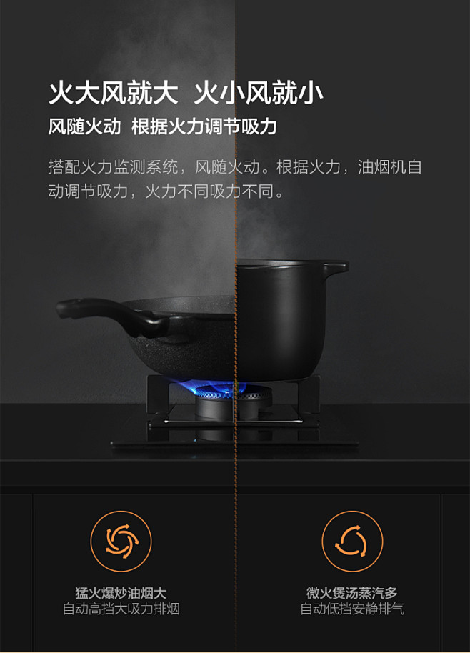 VIOMI/云米抽油烟机燃气灶套餐 侧吸...
