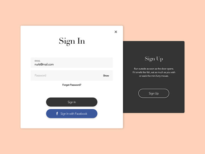 极简风格！12款网站登录注册窗设计 - ...