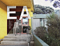 Direction : Our concept is based on embracing the unique architecture of the high school whilst still creating an engaging yet consistent system that all visitors can engage with and understand. Exterior signage consists of large letters above main entran