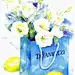 彩眼、手绘、插画、Flowers、水彩