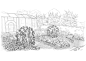 Landscape architecture sketches on Behance