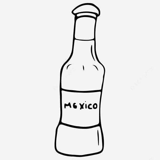 简笔画塑料瓶高清素材 塑料瓶 墨西哥 瓶...