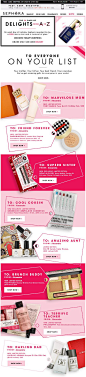 Subject Line: Amaze Them  Picking out the perfect gift for everyone on my holiday list can often be difficult and time consuming, but Sephora makes it easy with a gift giving email. The intriguing subject line prompts you to open and the use of first name