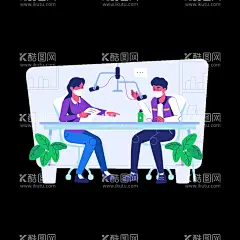 卡通直播素材  - 源文件下载【酷图网】直播,卡通,Q版,动画,png,卡通设计,可爱,手绘人物,广告元素,扁平风,